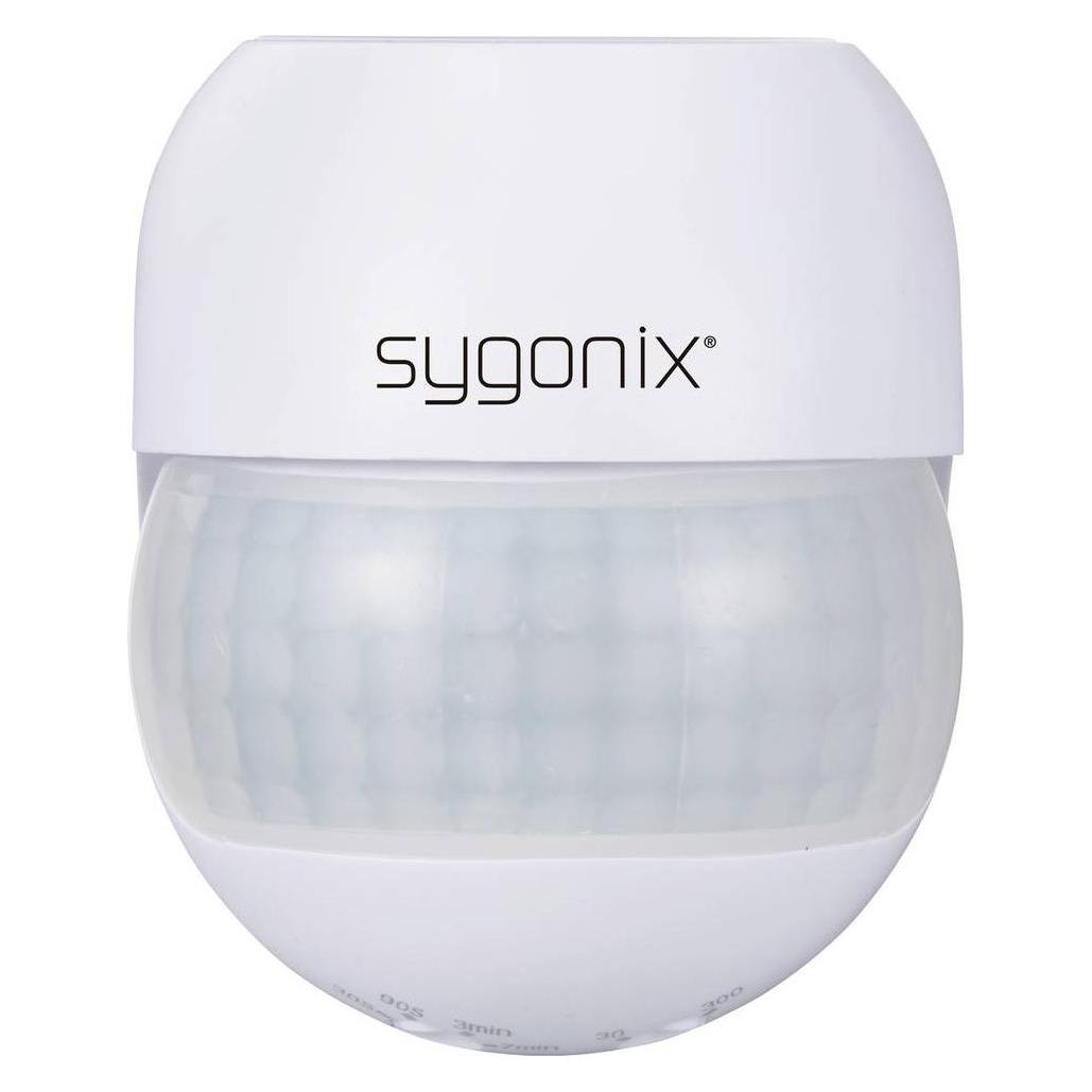 Sygonix SY-6118230 wandhängend, Aufputz PIR-Bewegungsmelder 180 ° Relais Weiss IP (12 m) (SY-6118230)