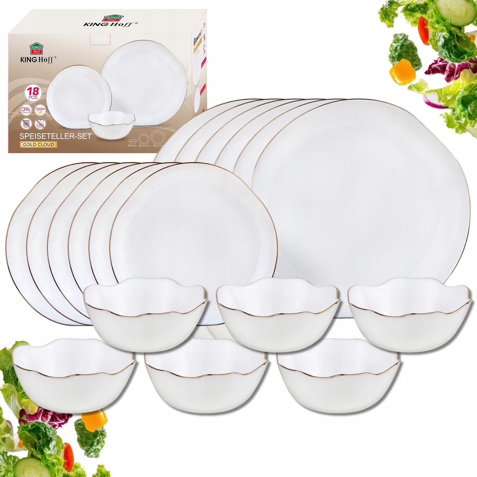 Kinghoff 18-delig servies voor het diner