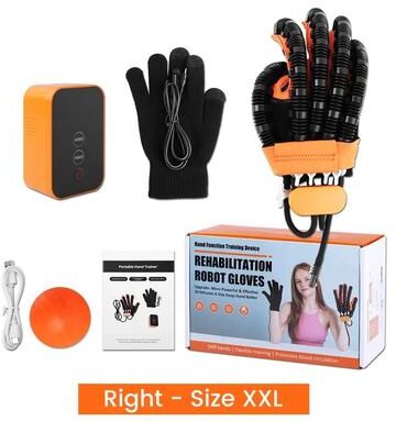 Uplifted Finds Portable Rehabilitation Robot Gloves For Stroke Recovery Finger Exercise And Hand Function Training retail Box Right Xxl