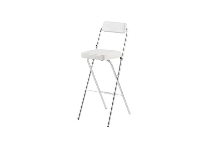 IUVYTA Klappbare Barhocker-Stühle Mit Thekenhöhe Küchenhocker, platzsparende moderne Möbel(55cm-white)