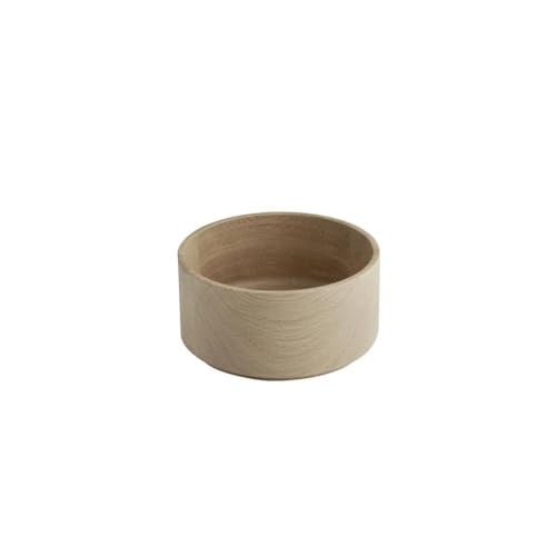 APS 19011 Schaal THE GRID - Bruin eikenhout, Ø 14 cm, 550 ml, stapelbaar