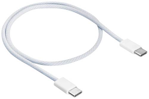 Akyga USB-Kabel USB 2.0 USB-C Stecker 0.50m Weiß AK-USB-50