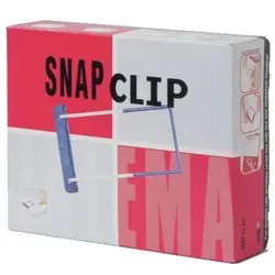 Jalema, Ordner Zubehör, Archiv-Clips Djois SnapClip Blau, Weiss Kunststoff 201 mm x 63 mm
