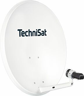 TechniSat Technitenne 70 Quattro-Switch LNB 70 cm Stahl Sat-Spiegel (Weiß) 1070/8980