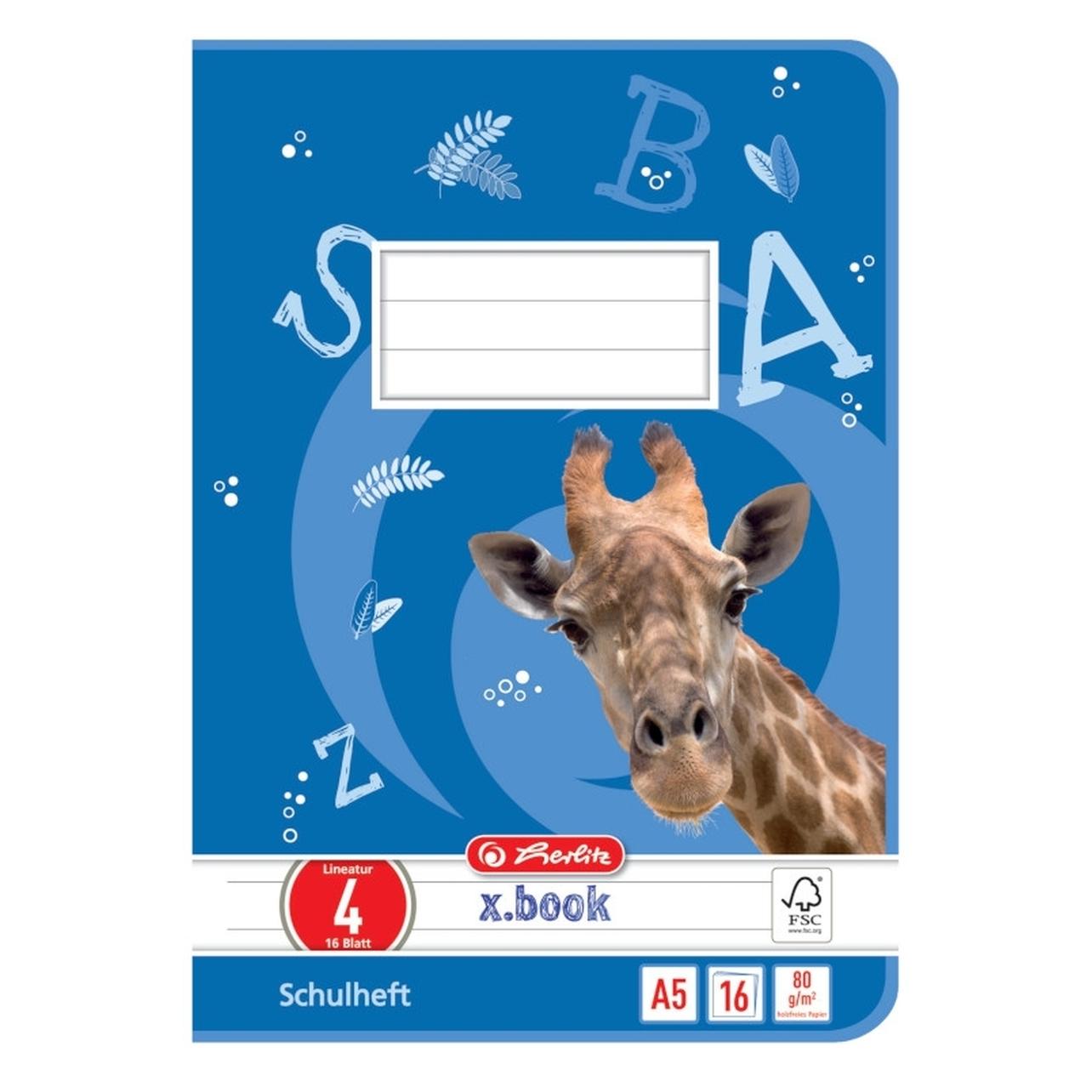 Herlitz Schulheft x.book, DIN A5, Lineatur 4 / liniert (A5, Liniert) (3320405)