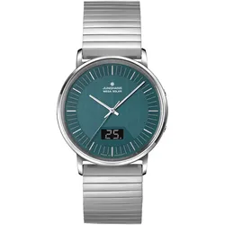 Junghans 56/4621.44 Herrenuhr Funk Milano Mega Solar Stahl/Blau