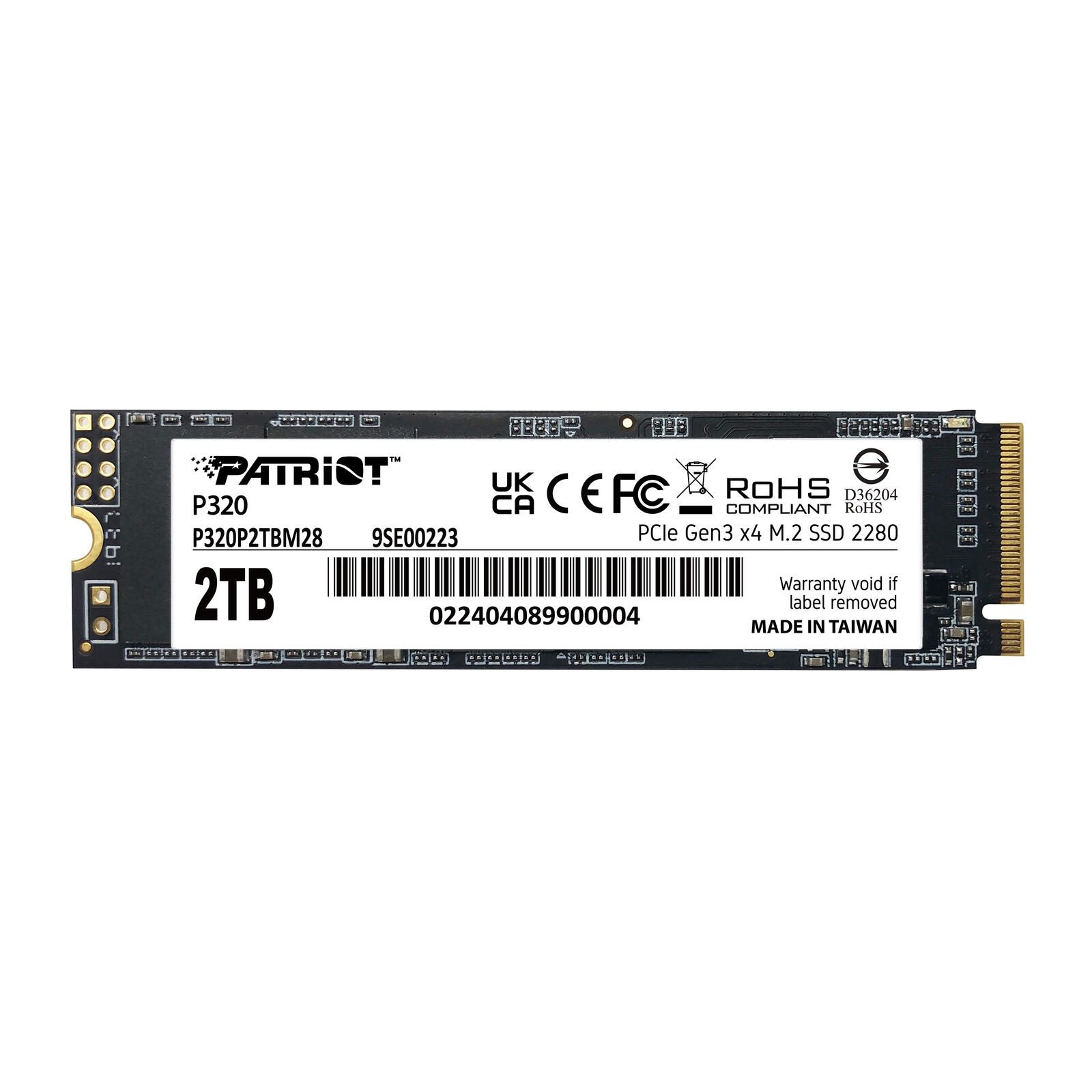 Patriot Memory P320 interne SSD - 2 TB P320P2TBM28