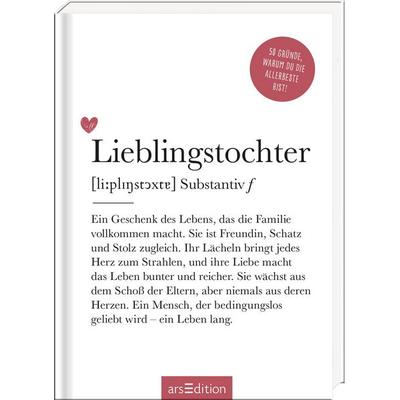 Lieblingstochter (Substantiv, f), Gebundene Ausgabe von , arsedition, 978-3-8458-6918-6