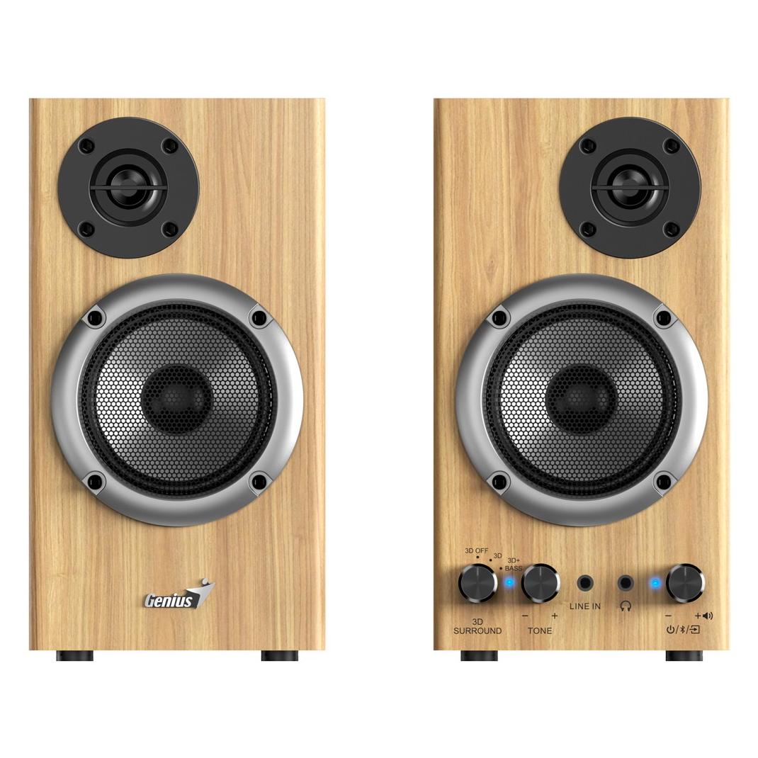 Genius SP-HF520BT Bluetooth Lautsprecher Kiefernholz Holz (SPKGENHF520BT)