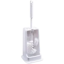 Haug WC-Garnitur eckig mit Randreinigerbürste 14, 5 cm weiß