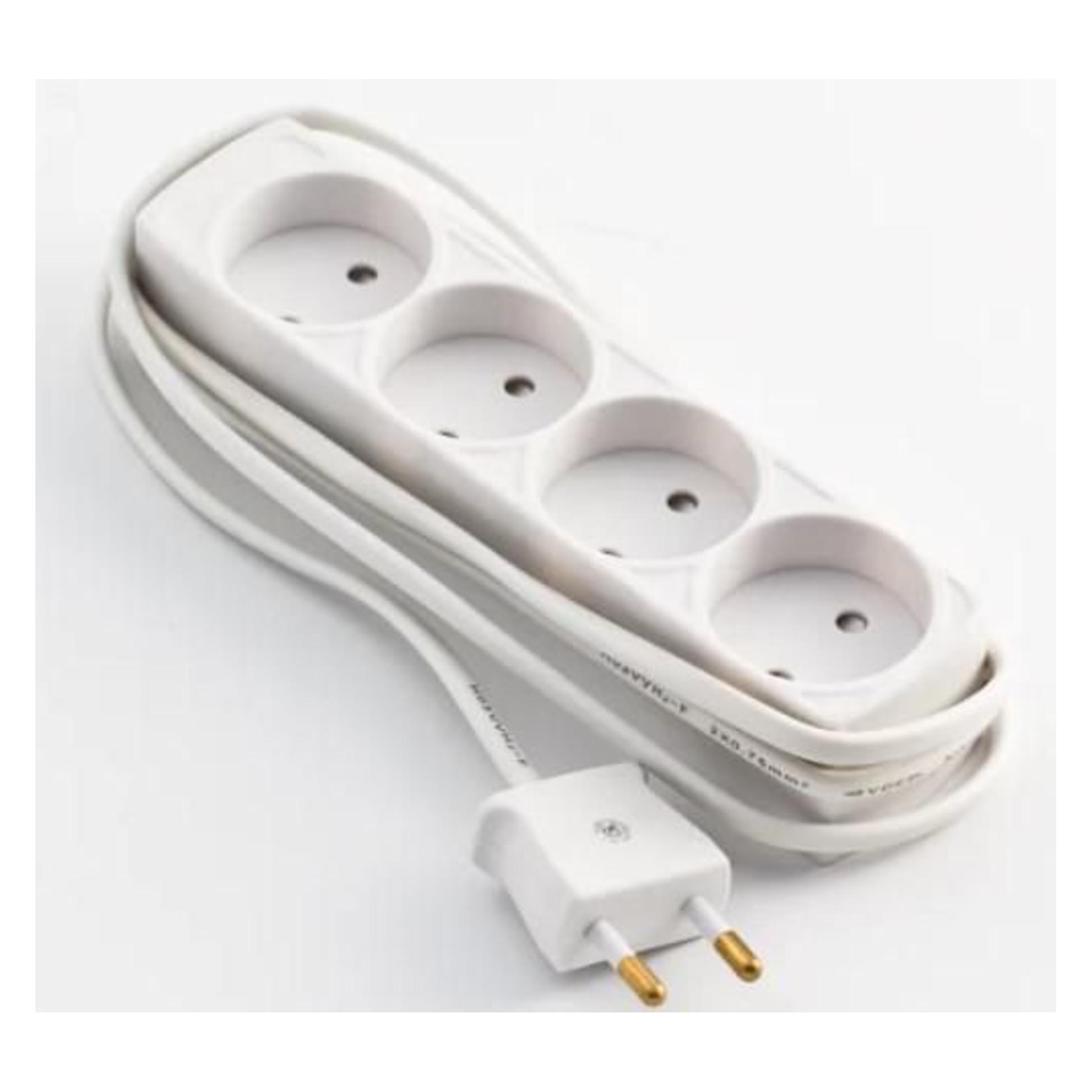 MicroConnect 4-way power stripno earth (4x, 1.50 m) (GRUELU4H015)