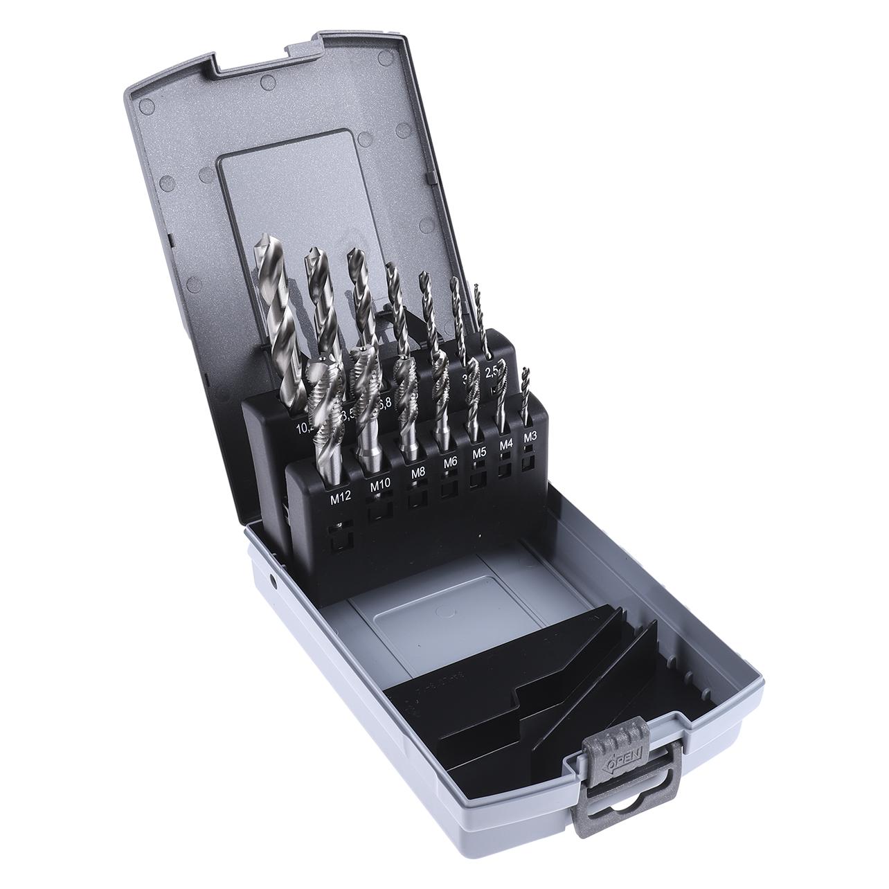 RS PRO Spiral Flute Cobalt Tap ISO & Drill Set (9172609)
