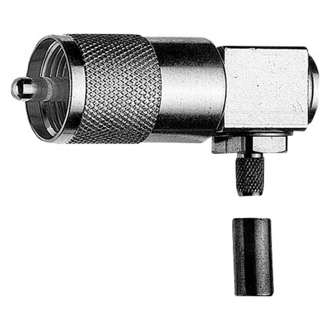 Telegärtner UHF-Kinkelwinkelstecker Crimp G01 löt/crimp, D0105, G01 (RG-58 C/U), RG-141A/U (J01040B0691)
