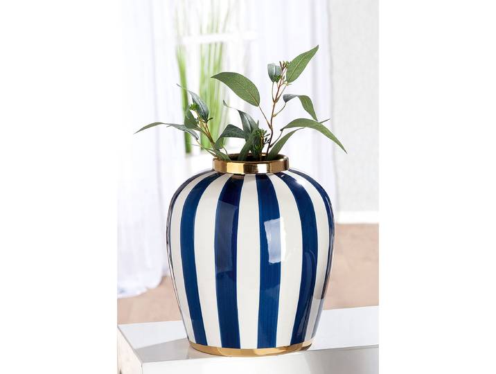 Vase bombé Elio Ø 26cm Bleu
