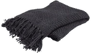 "Rizzy Home Knitted Solid Color Throw, 50""X60"""