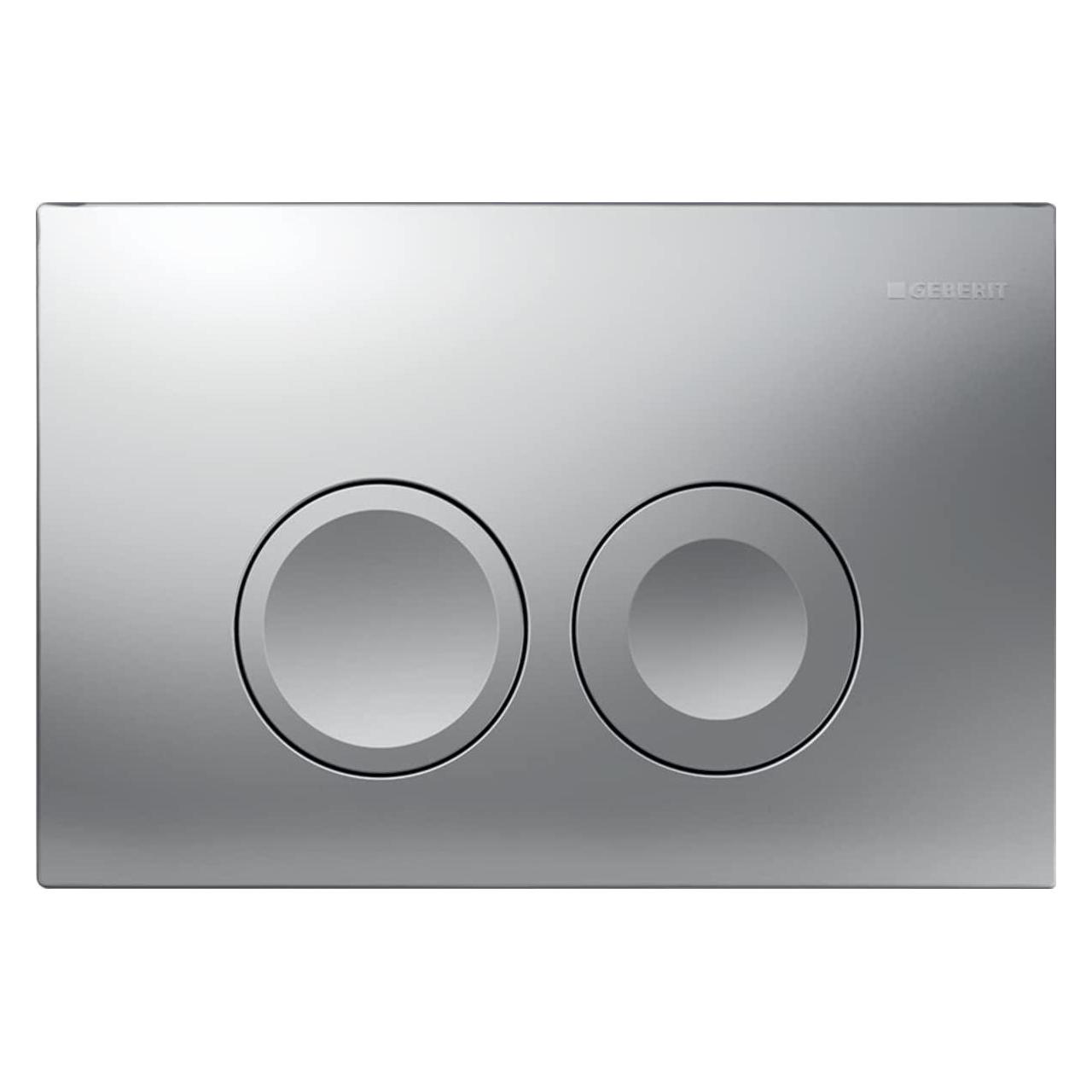 Geberit Betätigungsplatte Delta25 Betätigungsplatte, vorne, Chrom glänzend (1 (4000937)