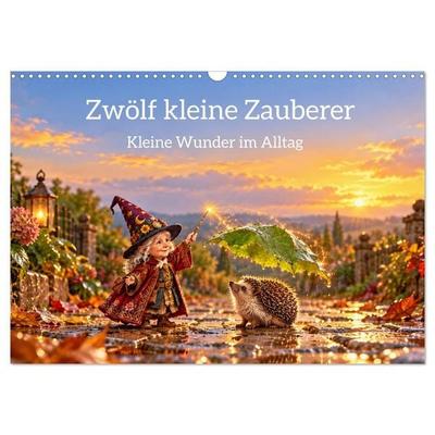 Zwölf kleine Zauberer - Kleine Wunder im Alltag (Wandkalender 2027 DIN A3 quer), CALVENDO Monatskalender
