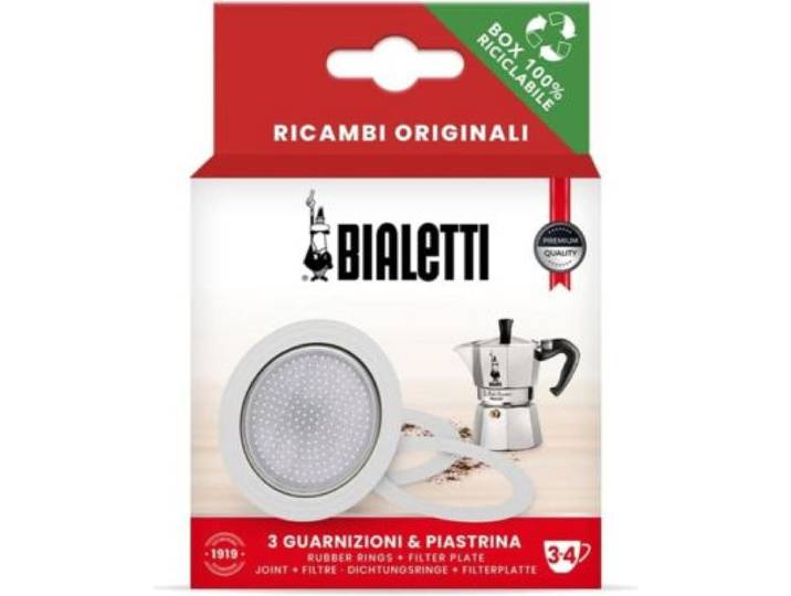 Bialetti - Joint X 3 + 1 Filtre 3/4 Tasses