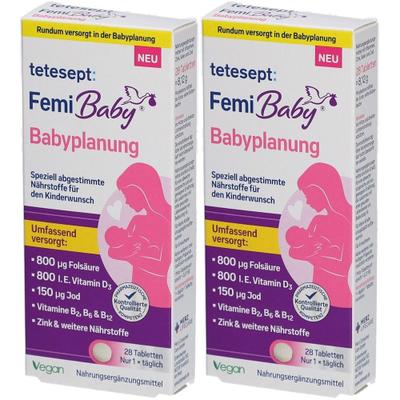Tetesept Ftbl Femi Babyplan x2 2x28 St Set
