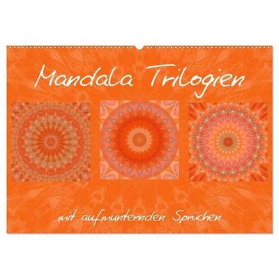 Mandala Trilogien (Wandkalender 2027 DIN A2 quer), CALVENDO Monatskalender