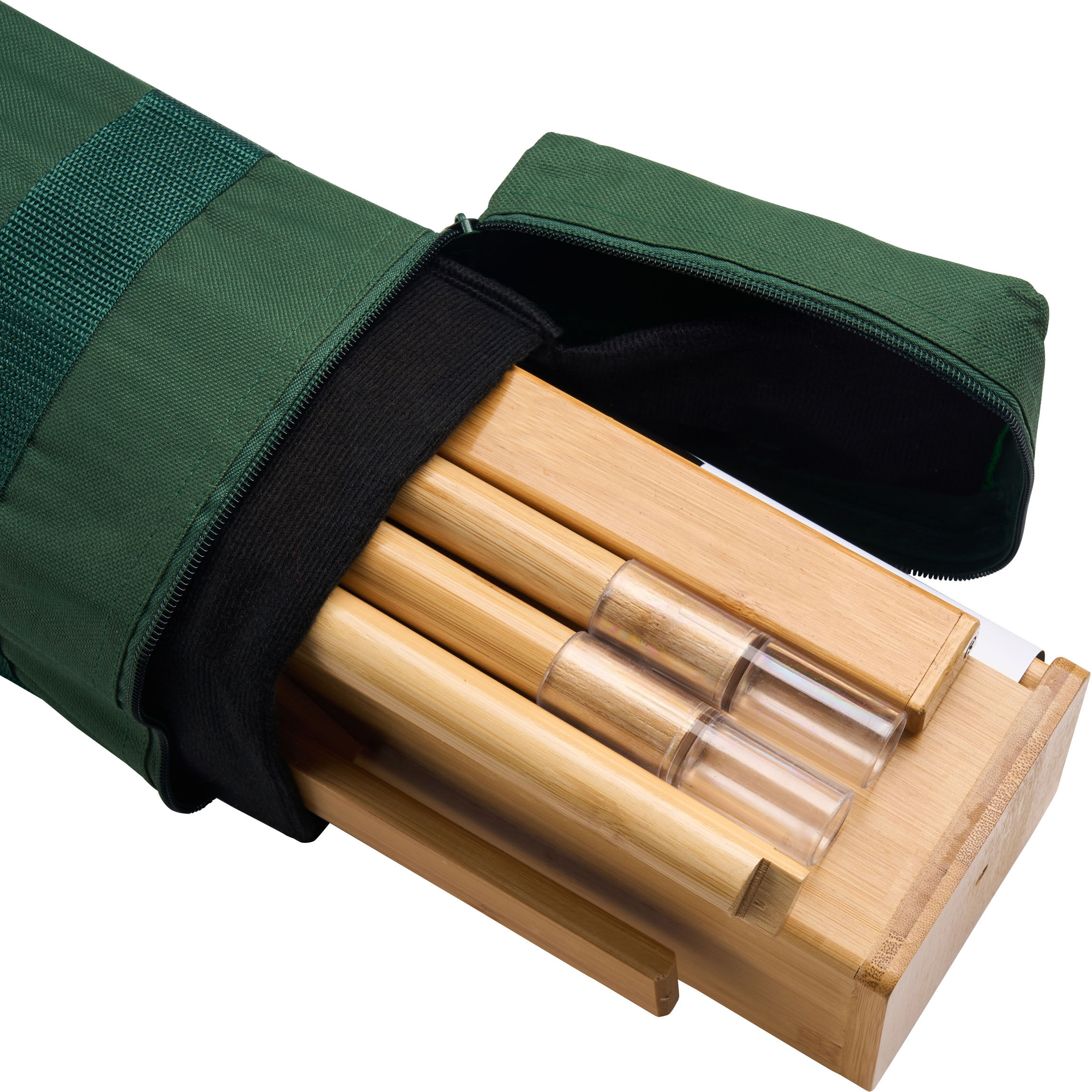 SPRINTIS Roll Up BAMBOO Square, sans impression, 200 x 85 cm, bambou, brun