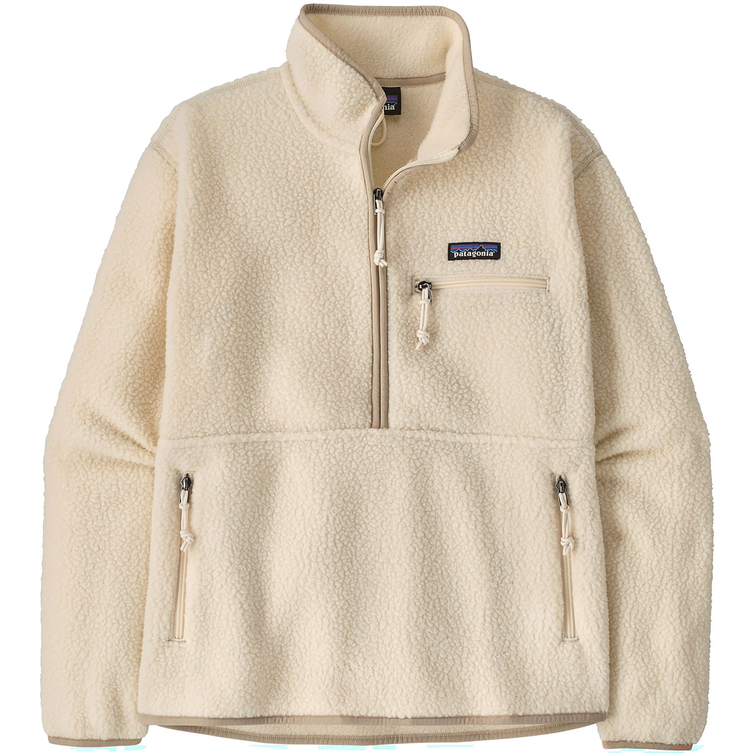 Patagonia Retro Pile Marsupial Damen Fleecejacke beige Größe M Trekking Windabweisend Polartec