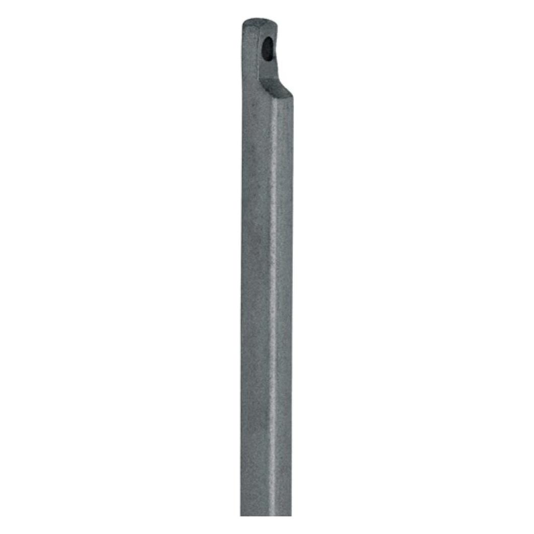 Deni Treibriegelstange mit Aussparung einseitig 1500 mm Ø 19 mm Stahl hell verzinkt (4119 1501 33)