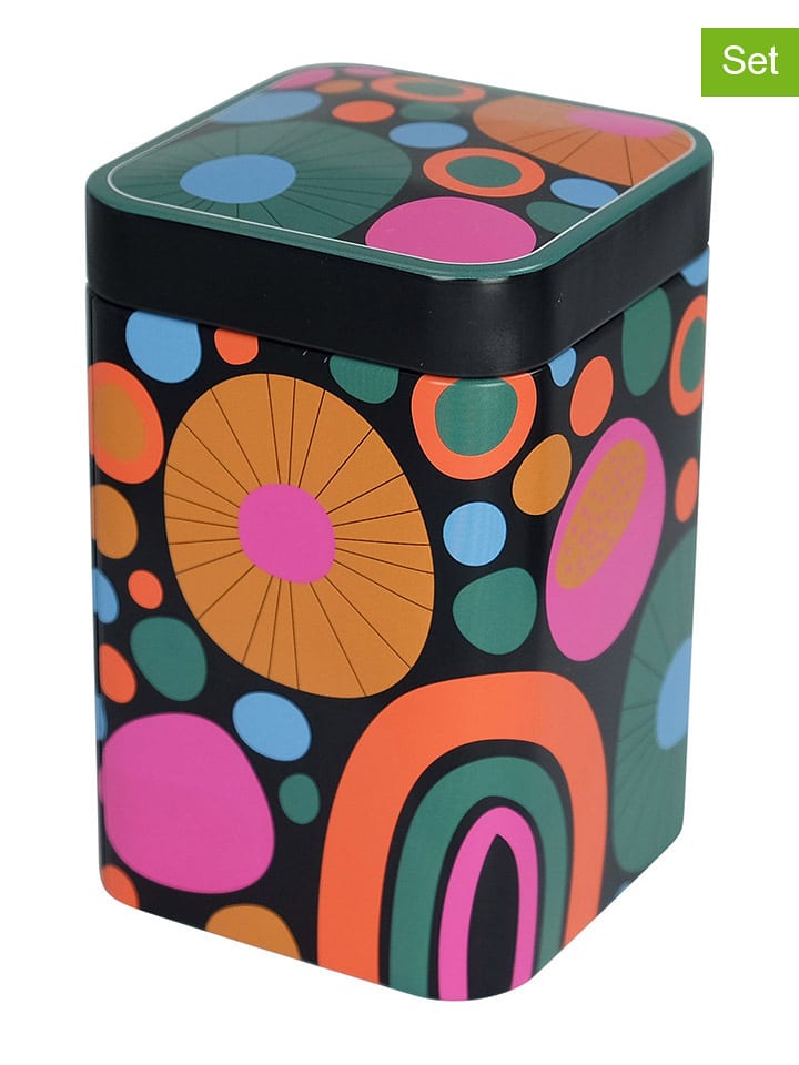Eigenart 2er-Set: Teedosen "Cheerful" in Bunt - 100 g - onesize
