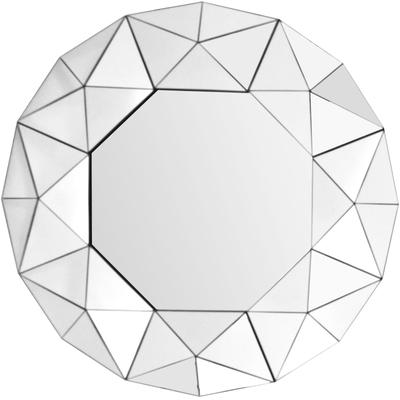 Wandspiegel KAYOOM "Vulcanus 1510", silber (silberfarben), B:70cm H:70cm, Metall, Spiegelglas, Spiegel, Wandspiegel