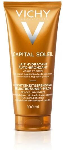 Vichy Capital Soleil Latte Autoabbronzante Viso Corpo Idratante Abbronzatura Naturale 100ml