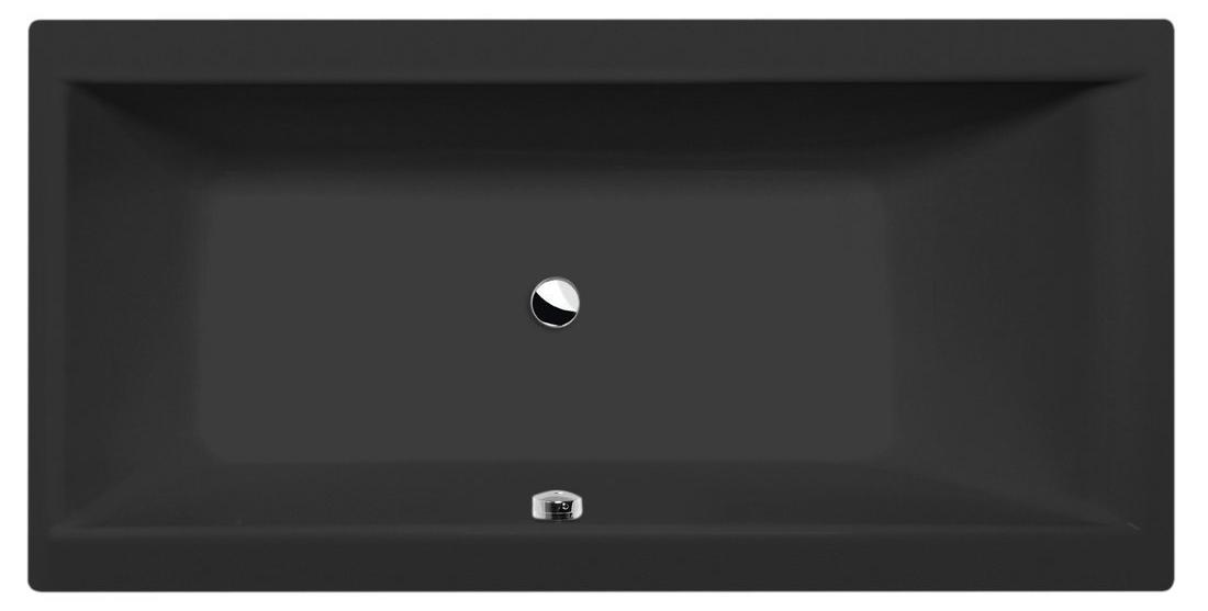 CLEO Rechteckwanne 150x75x48cm, schwarz matt