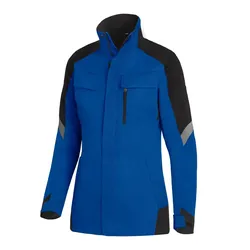 Damen Arbeitsjacke "ANDREA" - S - royalblau/schwarz
