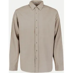 Hemd aus feinem Cord Beige L