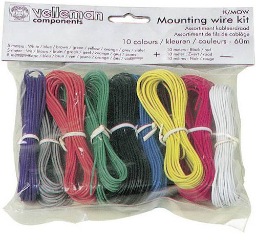 Velleman Litze K/MOWM 1 x 0.20mm² Bunt 1 Set