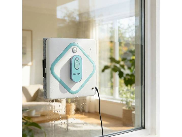 Fensterputz-Roboter mit AI-Technologie, App & Sicherungs-Seil