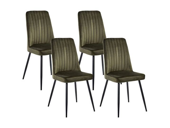 ESSZIMMERSTUHL 4er-Set Olivgrün Kirby