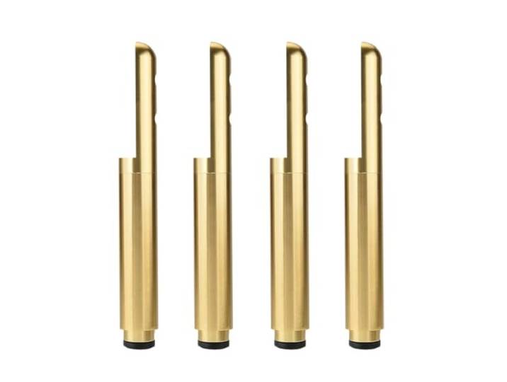 Verstellbare Schrankfüße Aus Aluminiumlegierung, 4 Stück DIY-Ersatz Möbelfüße Für Schränke, Kommoden Und Regale, L-Typ-Installation Mit Schrauben, Robuste Und Langlebige(Gold,120mm(4.7in))