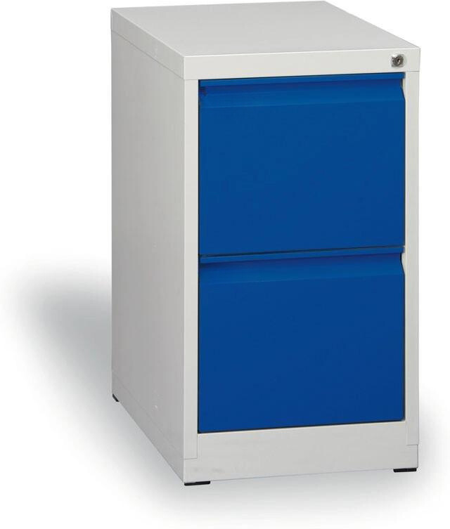 B2B Partner Metall-Hängeregisterschrank ECO A4, 2 Schübe, blau