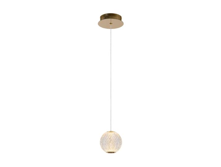 Suspension verre 1 lumière verre transparent