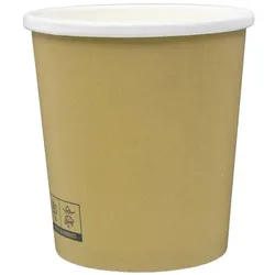 MONOUSO - Kraft Pappbecher 450ml Ø9,8cm (25 Stück)