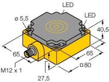 turck Sensor induktiv NI75UCP80AP6X2H1141 75mm Kunststoff PBT-GF30-V0 (1623805)