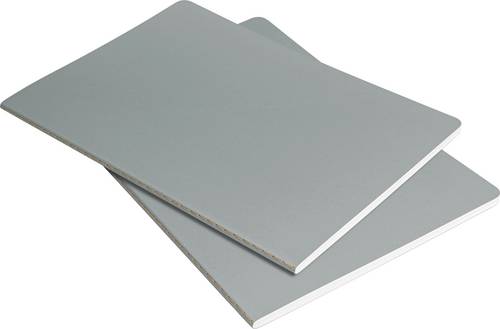 Sigel LS300 Notizheft Linescape Softcover 2 St. DIN A5 kariert Hellgrau, Neonorange 34 Blatt