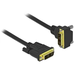 Delock DVI Kabel 18+1 Stecker zu 18+1 Stecker gewinkelt 2 m