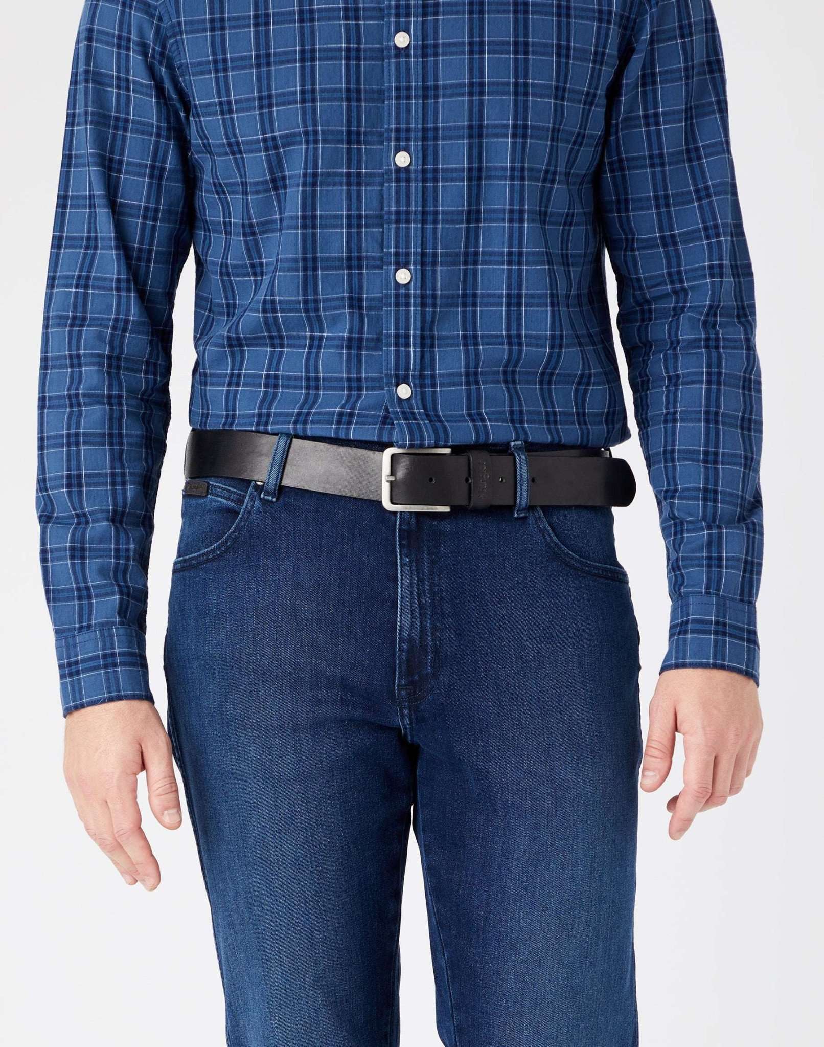 Hüftgürtel WRANGLER "WRANGLER Gürtel Structured", Herren, Gr. 115, schwarz, Obermaterial: 100% Rindsleder Leather cow., Gürtel Hüftgürtel schwarz 115