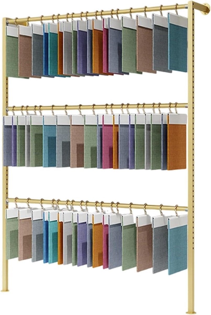 Stoffen Display Rek Textiel Organizer Dubbelzijdig Zwart