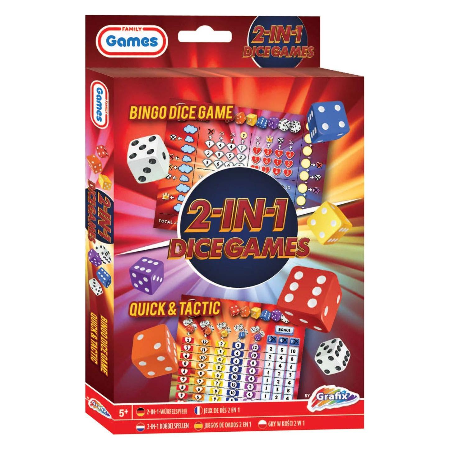 Grafix Würfelspiele 2in1 (Bingo Dice & Quick and Tactic) (Multilingual) (043.300065)