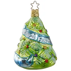 INGE-Glas Manufaktur Christbaumschmuck Glas Weihnachtsbaum Babys erstes Weihnachten Weihnachtskugeln