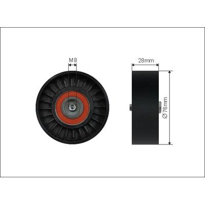 CAFFARO Spannrolle, Keilrippenriemen 12000 für Audi