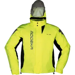 Modeka AX-Dry II, Regenjacke - Schwarz/Neon-Gelb - 6XL