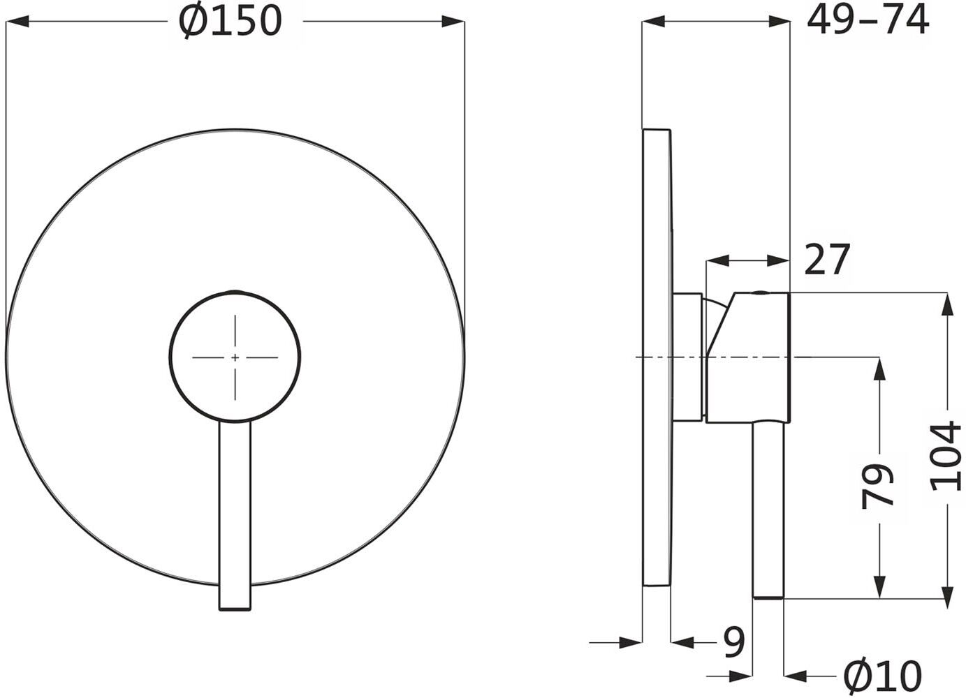 Herzbach SIRO Brausebatterie Unterputz